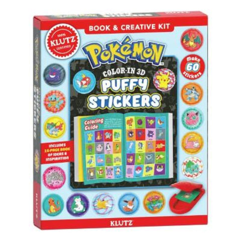 Pokemon Color-In 3D Puffy Stickers by Editors of Klutz - 9781546121985