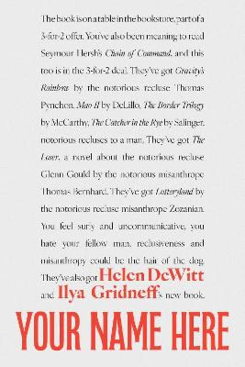 Your Name Here by Helen Dewitt - 9781628976267