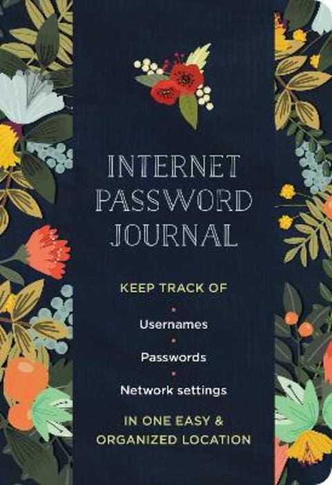 Internet Password Journal - Modern Floral from Mia Charro - Harry Hartog gift idea