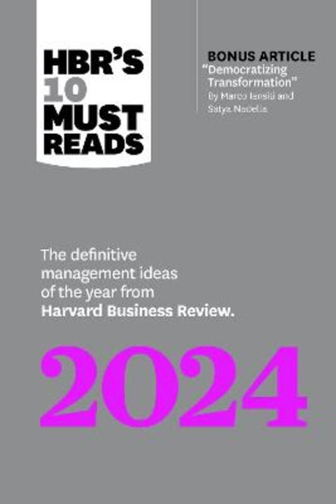 HBR's 10 Must Reads 2024 by Harvard Business Review - 9781647825782