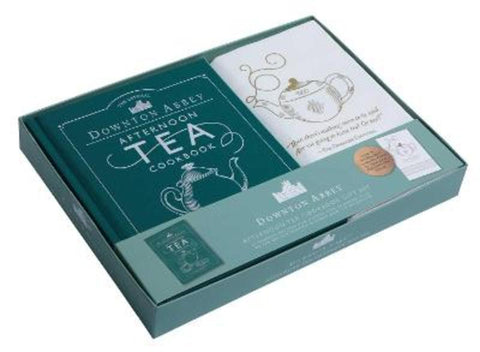 The Official Downton Abbey Afternoon Tea Cookbook Gift Set [book + tea towel] from Downton Abbey - Harry Hartog gift idea