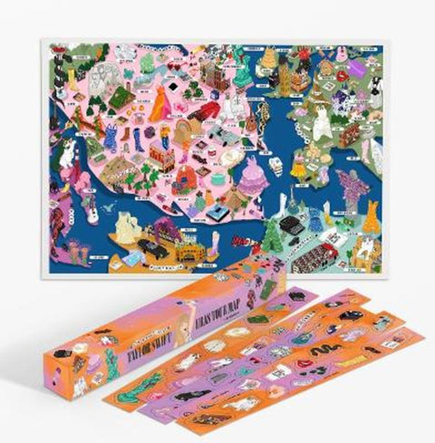 The Unofficial Taylor Swift Eras Tour Map by Hardie Grant Explore - 9781741179583