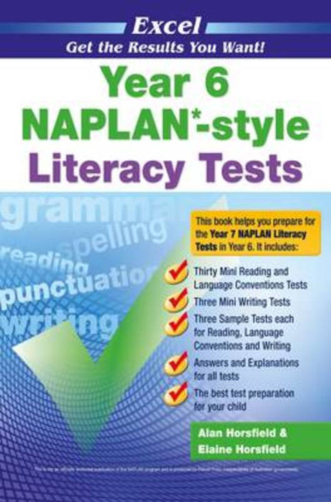 Naplan* Style Literacy TST Yr 6 by Excel - 9781741254181