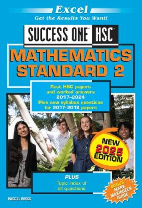 Excel Success One HSC Mathematics Standard 2 - 2025 Edition by Excel - 9781741257687