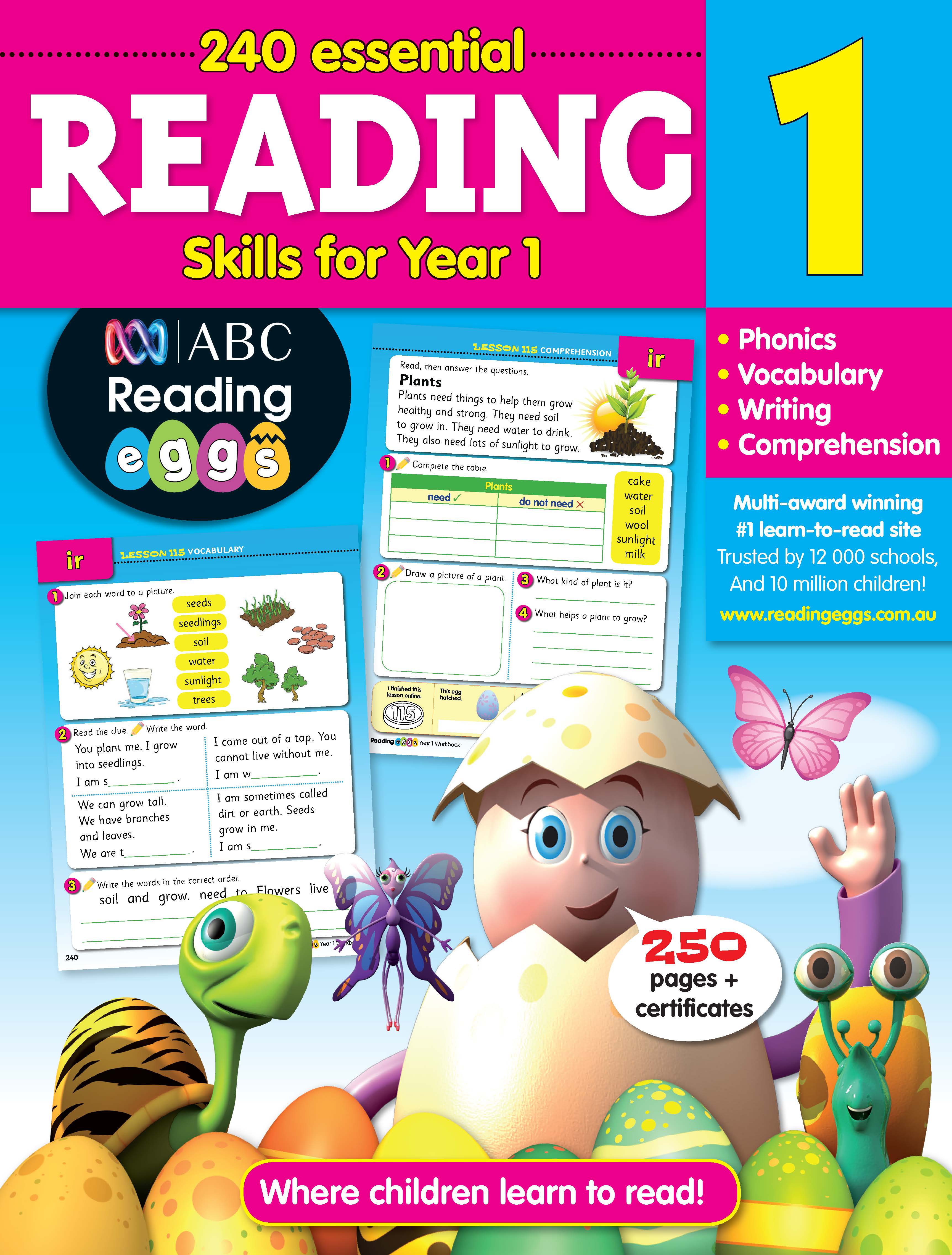 240 Essential Reading Skills for Year 1 by Pascal Press | Harry Hartog ...