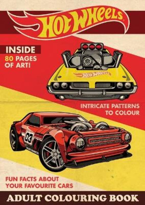 Hot Wheels: Adult Colouring Book (Mattel) - 9781760260859