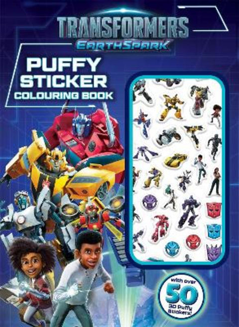 Transformers Earthspark: Puffy Sticker Colouring Book (Hasbro) - 9781760266561