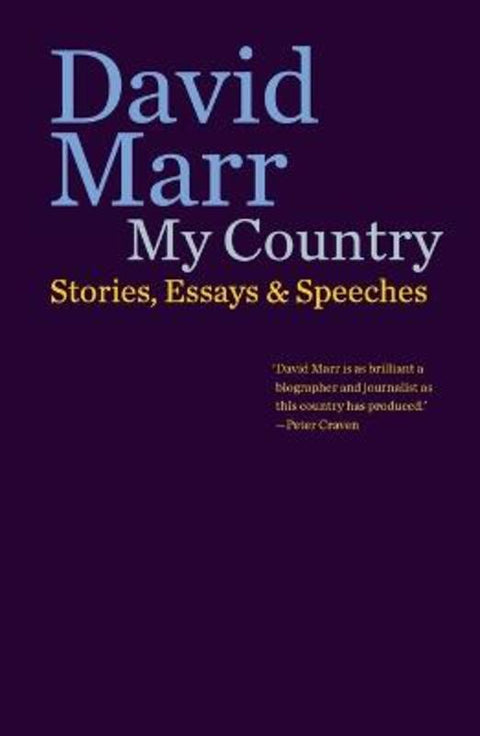 My Country by David Marr - 9781760645281