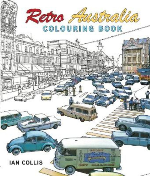 Retro Australia Colouring Book by Ian Collis - 9781760798659