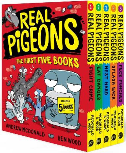 Real Pigeons Fight Crime: The First Five Books by Andrew McDonald - 9781761217463
