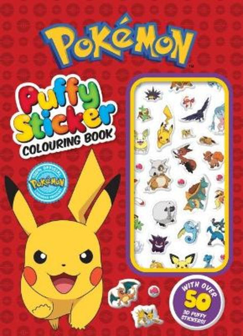 Pokemon: Puffy Sticker Colouring Book - 9781761294167