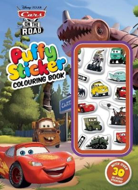 Cars on the Road: Puffy Sticker Colouring Book (Disney Pixar) - 9781761294396