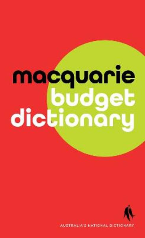 Macquarie Budget Dictionary by Macquarie Dictionary - 9781761562754
