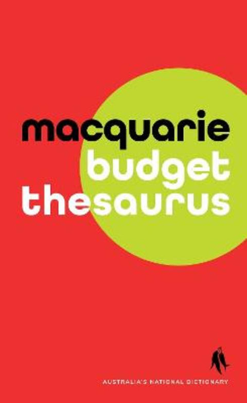 Macquarie Budget Thesaurus by Macquarie Dictionary - 9781761562761