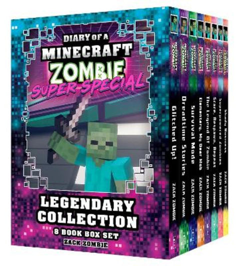 Diary Of A Minecraft Zombie Super Special Legendary Collection: 8 Book Box Set by Zack Zombie - 9781761649424