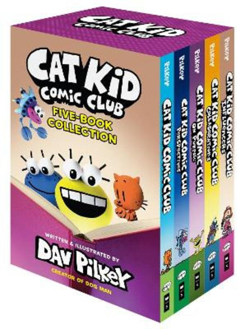 Cat Kid Comic Club: Five-Book Collection by Dav Pilkey - 9781761649554