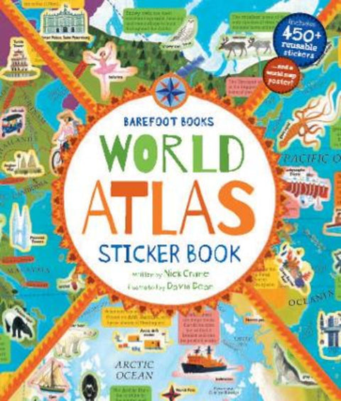World Atlas Sticker Book by David Dean - 9781782858300