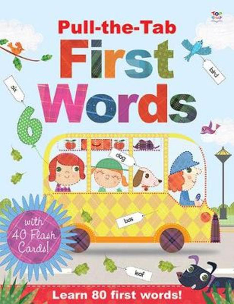 Pull-the-Tab First Words with Flash Cards by Oakley Graham - 9781784456771