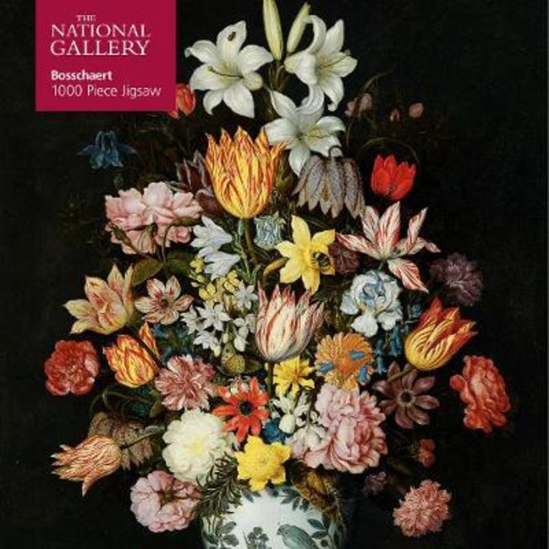 Adult Jigsaw Puzzle National Gallery: Bosschaert the Elder: A Still Life of Flowers from Flame Tree Studio - Harry Hartog gift idea