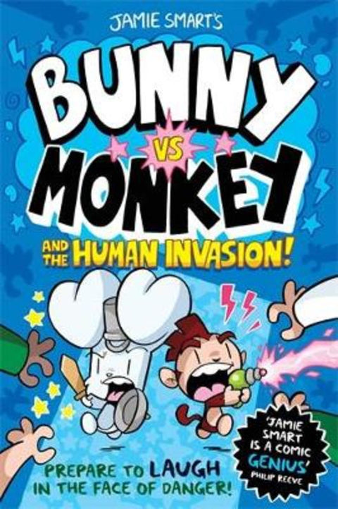 Bunny vs Monkey and the Human Invasion (a Phoenix Comic Book, from the multi-million-selling creative genius Jamie Smart) by Jamie Smart - 9781788451956