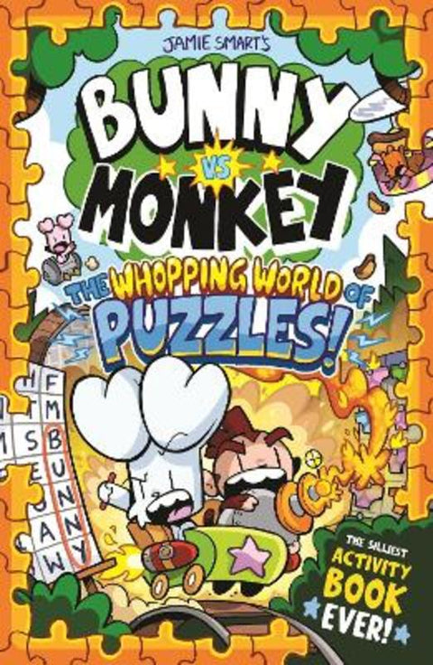 Bunny vs Monkey: The Whopping World of Puzzles (a Phoenix Comic Book, from the multi-million-selling creative genius Jamie Smart) by Jamie Smart - 9781788453509