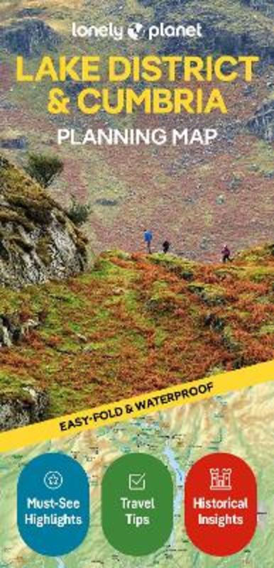 Lonely Planet Lake District & Cumbria Planning Map by Lonely Planet - 9781788688376