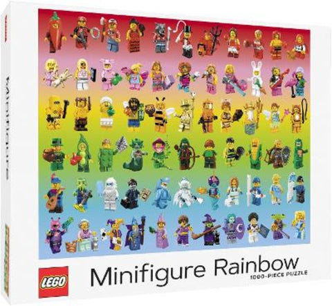 LEGO Minifigure Rainbow 1000-Piece Puzzle by LEGO - 9781797214382
