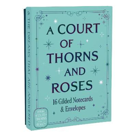 A Court of Thorns and Roses Official Gilded Notecards from Sarah J. Maas - Harry Hartog gift idea