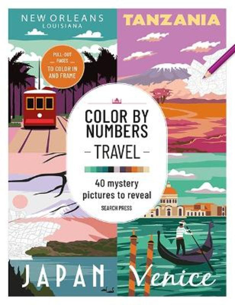 Color by Numbers: Travel by Search Press - 9781800924246