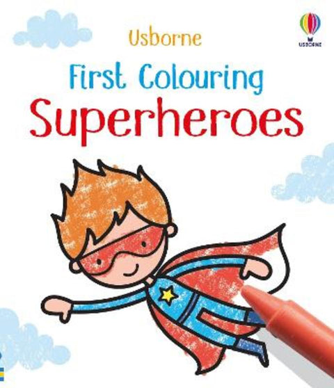 First Colouring Superheroes by Kate Nolan - 9781801319140