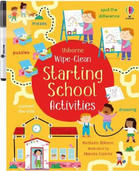 Wipe-Clean Starting School Activities by Kirsteen Robson - 9781835403495