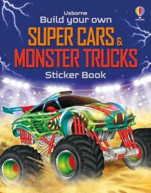 Build Your Own Super Cars and Monster Trucks Sticker Book by Simon Tudhope - 9781835408452