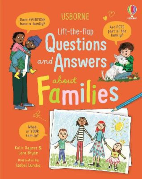 Lift-the-flap Questions and Answers about Families by Katie Daynes - 9781836040712
