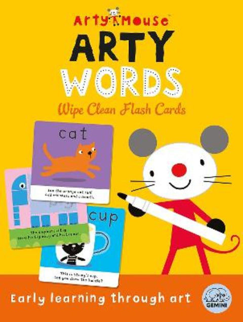 Arty Mouse Arty Words Wipe Clean Flash Cards by Robyn Gale - 9781836160298