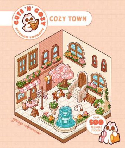 Cute 'n' Cozy Sticker Therapy: Cozy Town by Zenny Abanales - 9781837761289