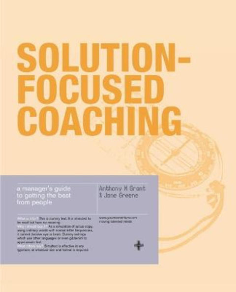 Solution-Focused Coaching by Anthony Grant - 9781843040286