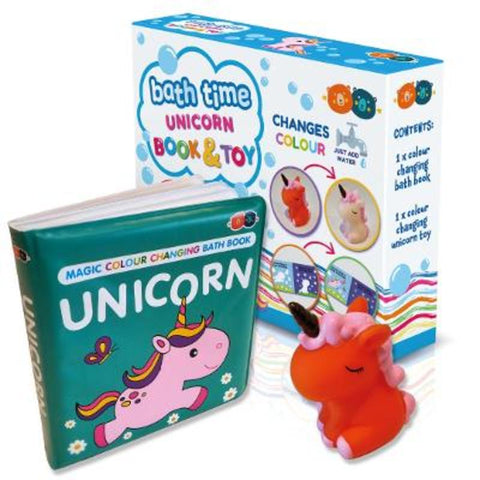 Magic Colour Changing Bath Book & Toy - Unicorn by Buddy and Barney - 9781912544721