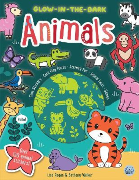 Glow-in-the-Dark Animals Sticker Activity by Lisa Regan - 9781917082204
