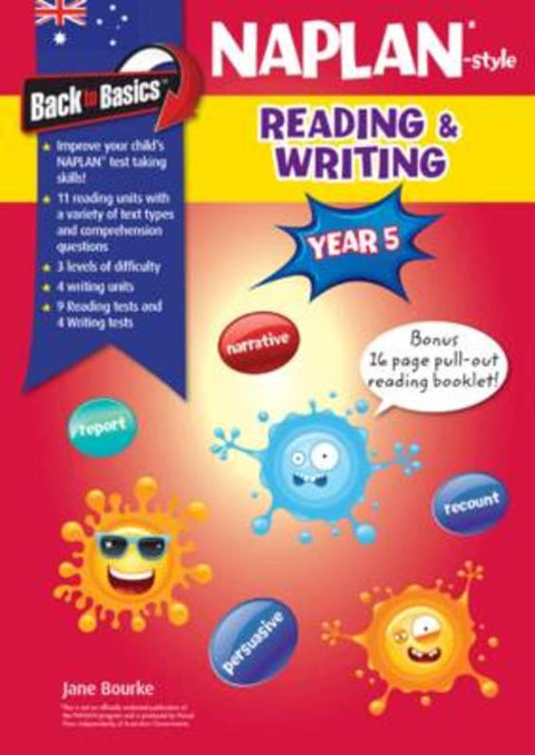 Back to Basics - Naplan-style Reading and Writing Year 5 by Jane Bourke - 9781922225092