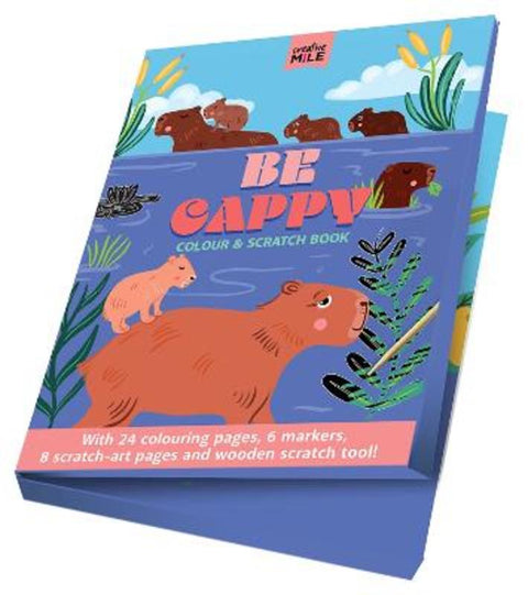 Be Cappy Colour and Scratch Book by Creative Mile - 9781923091795