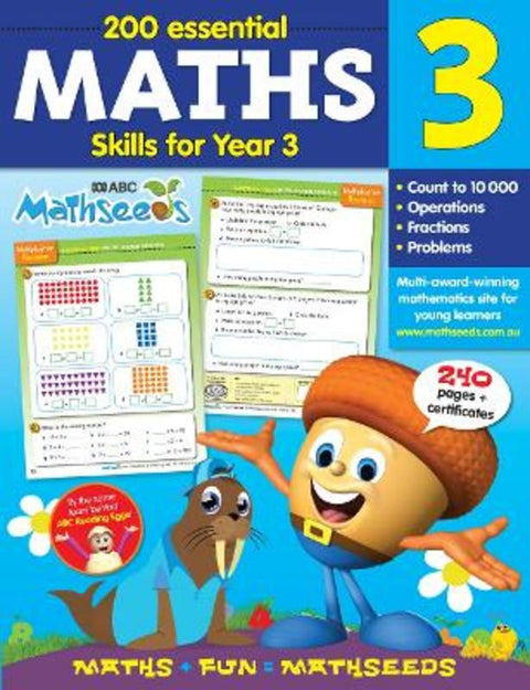 ABC Mathseeds Maths Skills for Year 3 by Pascal Press - 9781923253148