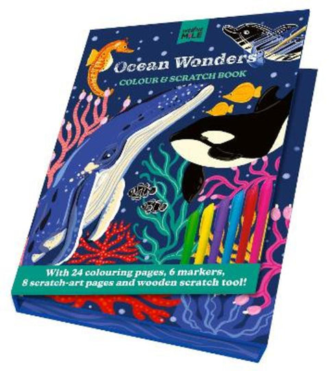 Ocean Wonders Colour and Scratch Book by Creative Mile - 9781923286658