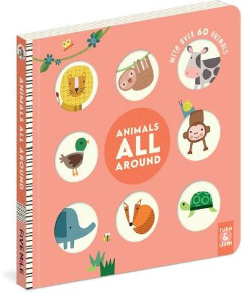 Turn & Learn Animals All Around by Rebecca Weerasekera - 9781923359314