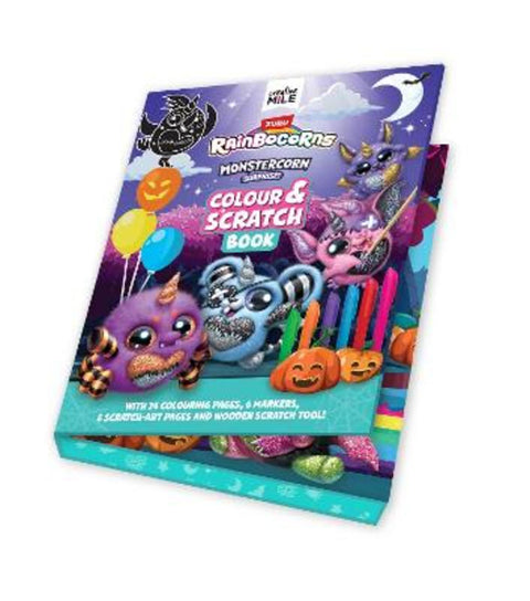 Rainbocorns Monstercorn Surprise Colour and Scratch Book by Creative Mile - 9781923359703