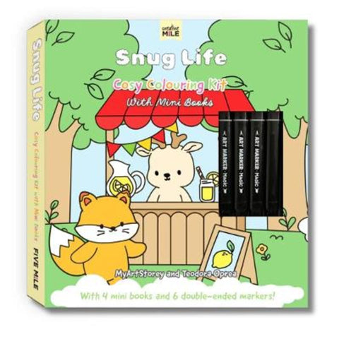 Snug Life: Cosy Colouring Kit with Mini Books by MyArtStorey - 9781923457614
