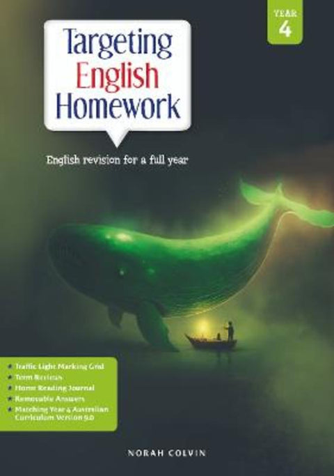 Targeting English Homework Year 4 by Norah Colvin - 9781925726619