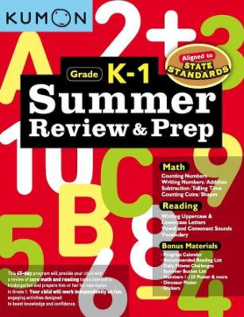 Kumon Summer Review and Prep K-1 by Kumon - 9781941082607