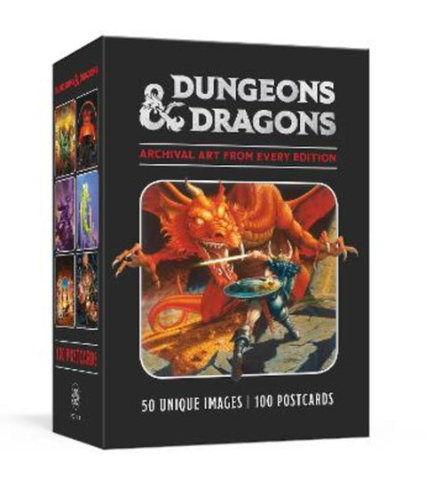 Dungeons & Dragons 100 Postcards: Archival Art from Every Edition by Official Dungeons & Dragons - 9781984824622