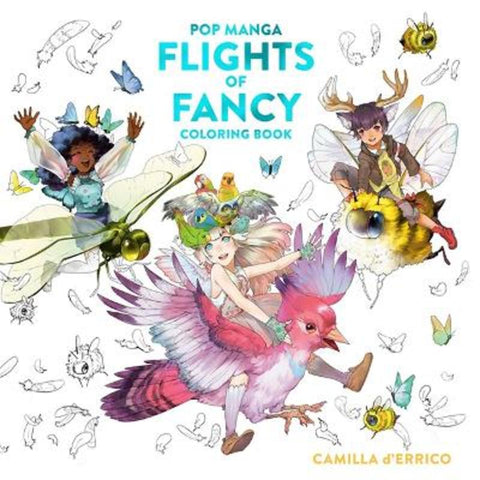 Pop Manga Flights of Fancy Coloring Book by Camilla D'Errico - 9781984862280