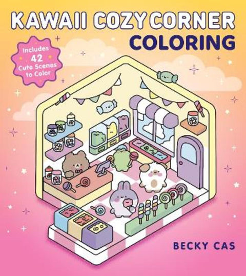 Kawaii Cozy Corner Coloring by Becky Cas - 9798317900724